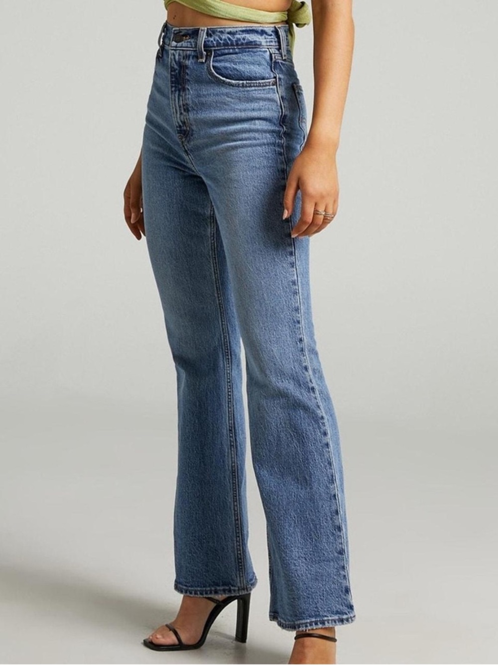 Levi's 70’s Flare medium wash high waisted jeans